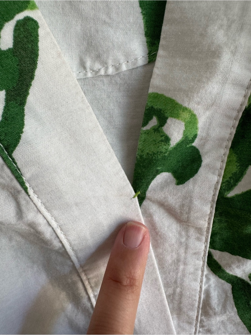 Anthropologie The Somerset Maxi Dress Green & White Parrot Print Tiered Sz: M - Picture 5 of 10